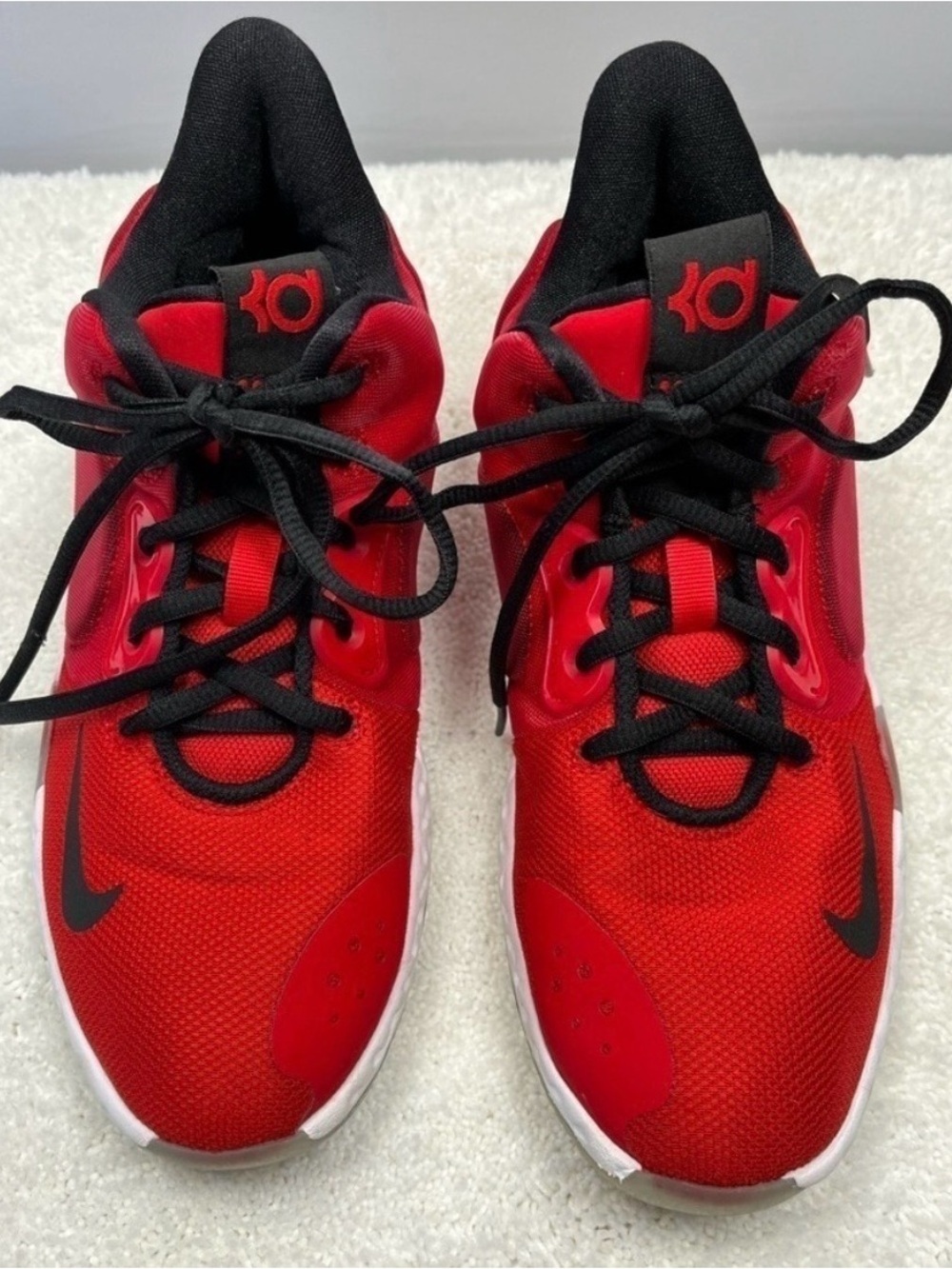 Nike KD Trey 5 VII GS University Red-Size: 5.5Y-Basketball Shoes-Pre-owned